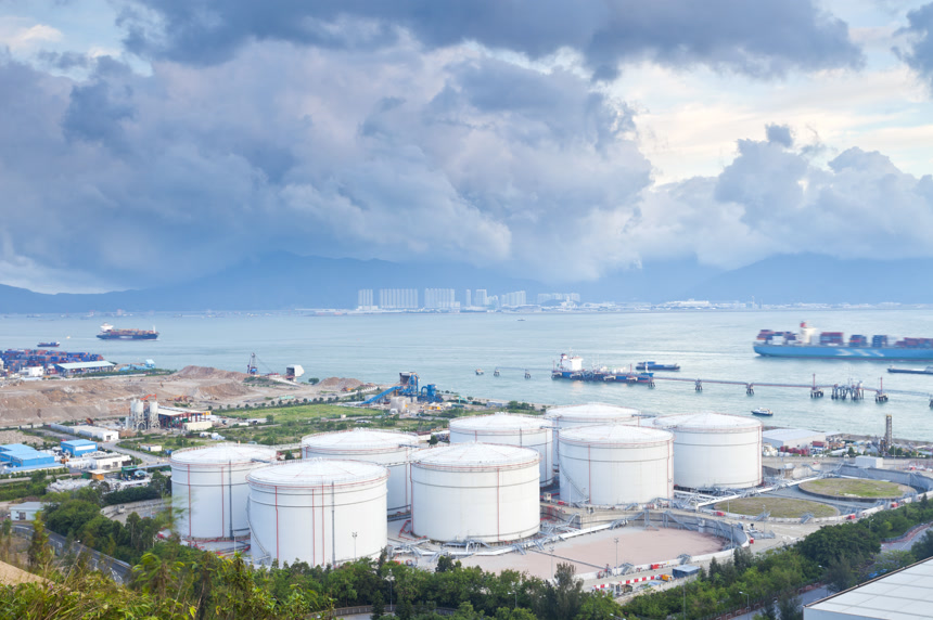 油罐厂航拍图能源工业安全