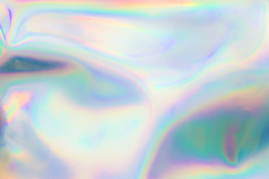 柔和的彩色全息背景
