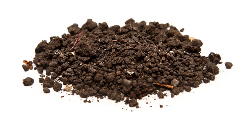 一堆土壤节能减排环境保护白底图