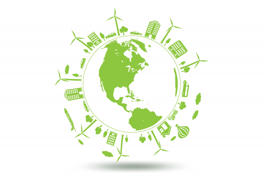 绿色环保低碳环保生态环境地球
