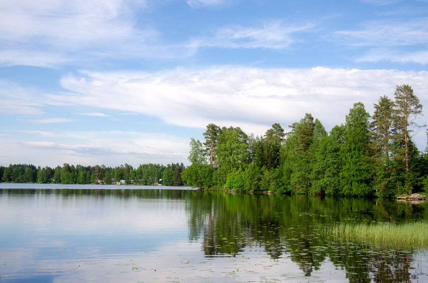 湖面自然风光壁纸图