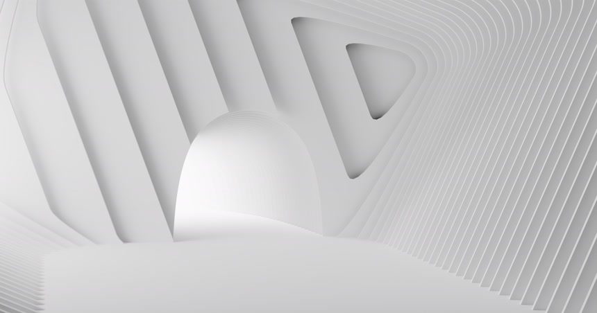 白色光影创意空间房产宣传