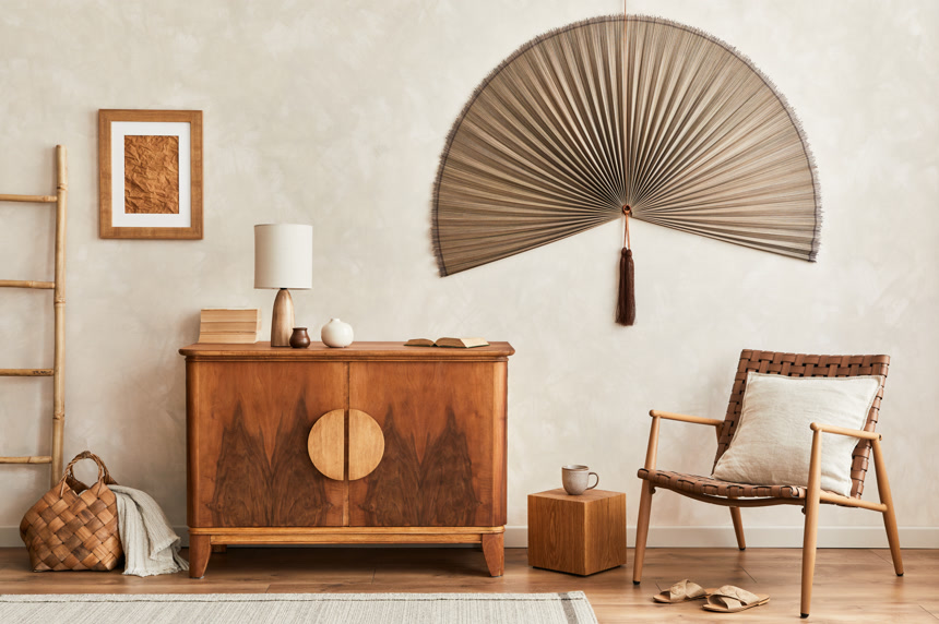 民族风格的复古客厅案例图室内设计