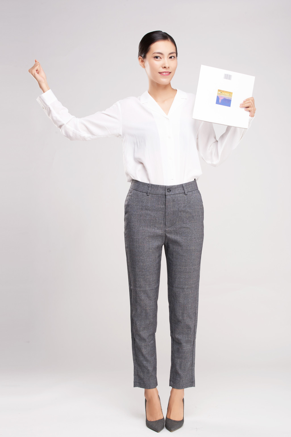 女性商务形象照背景图片