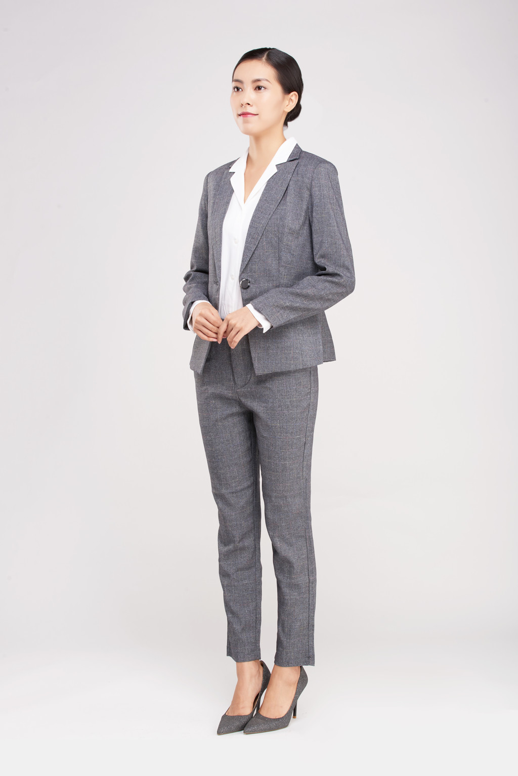 女性商务形象照背景图片