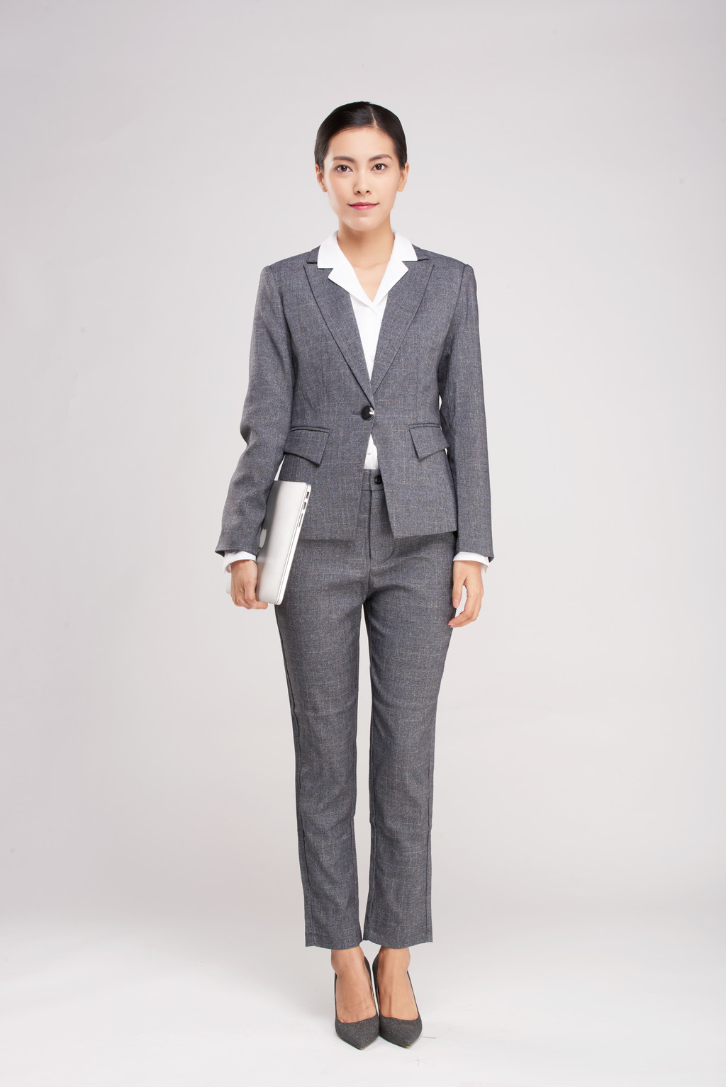 女性商务形象照背景图片