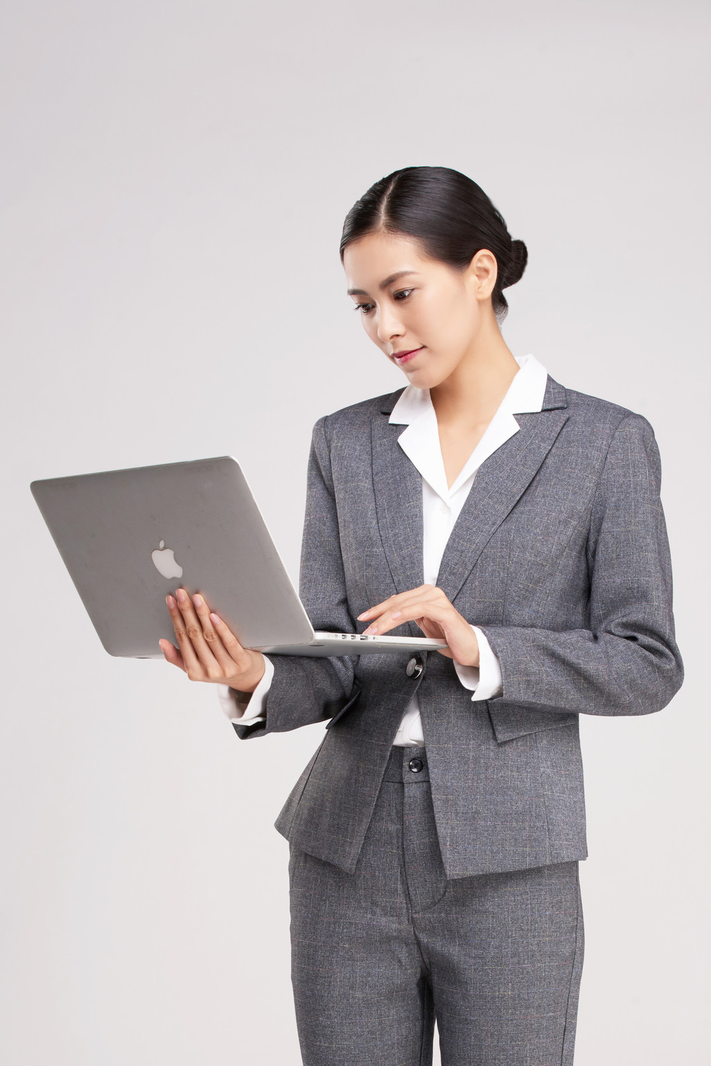 女性商务形象照背景图片