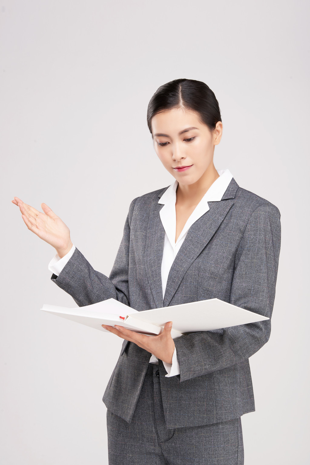 女性商务形象照背景图片