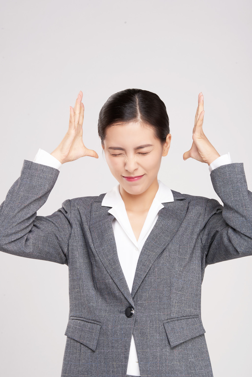 女性商务形象照背景图片