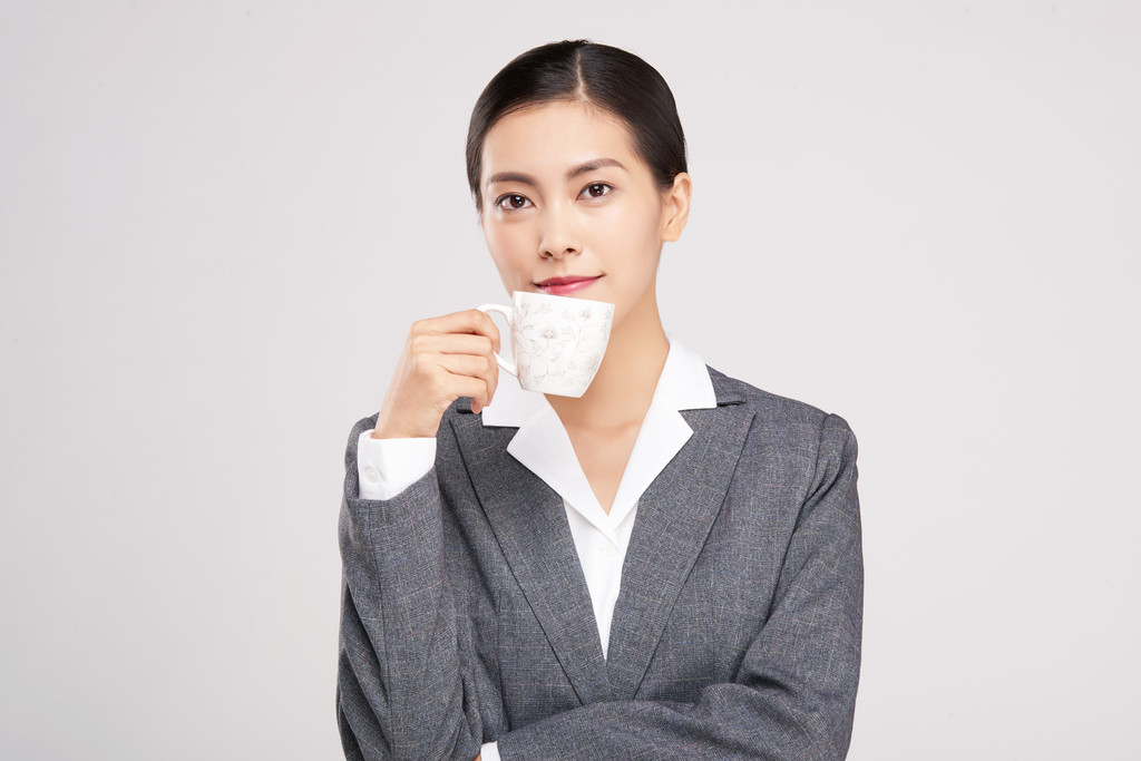 女性商务形象照背景图片