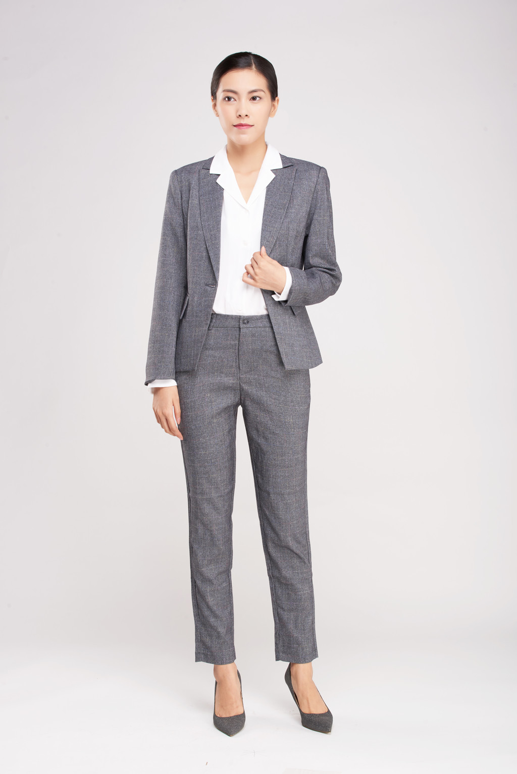 女性商务形象照背景图片