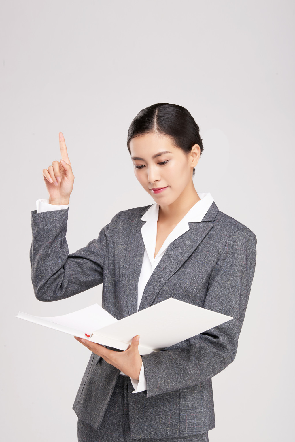 女性商务形象照背景图片