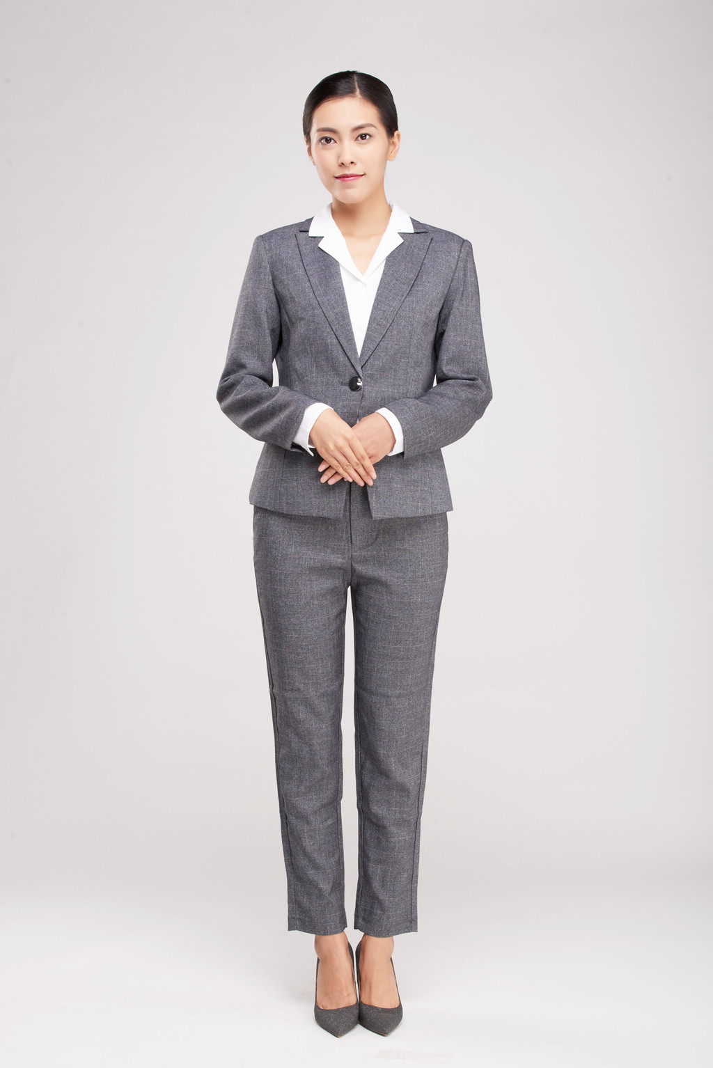 女性商务形象照背景图片