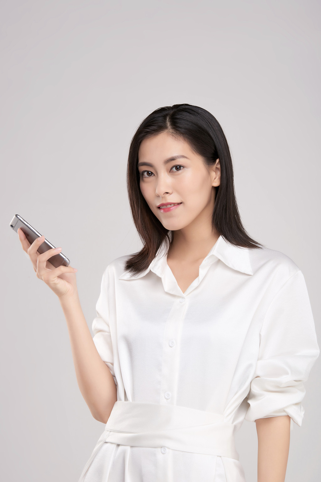 商务女性打电话背景图片