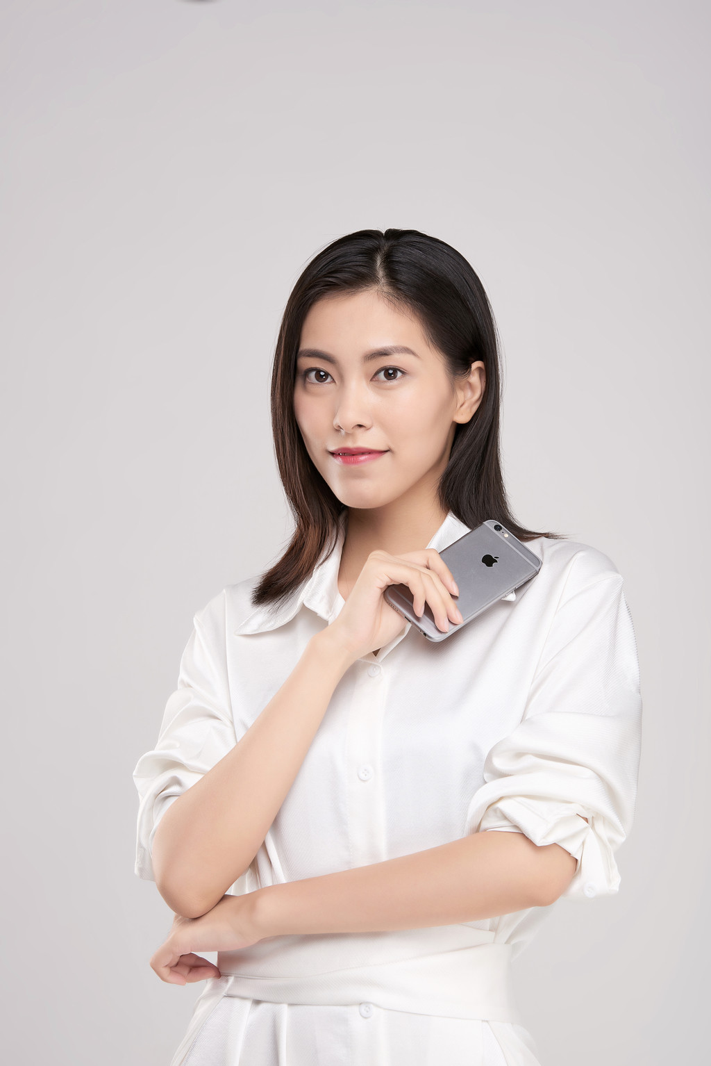 商务女性打电话背景图片