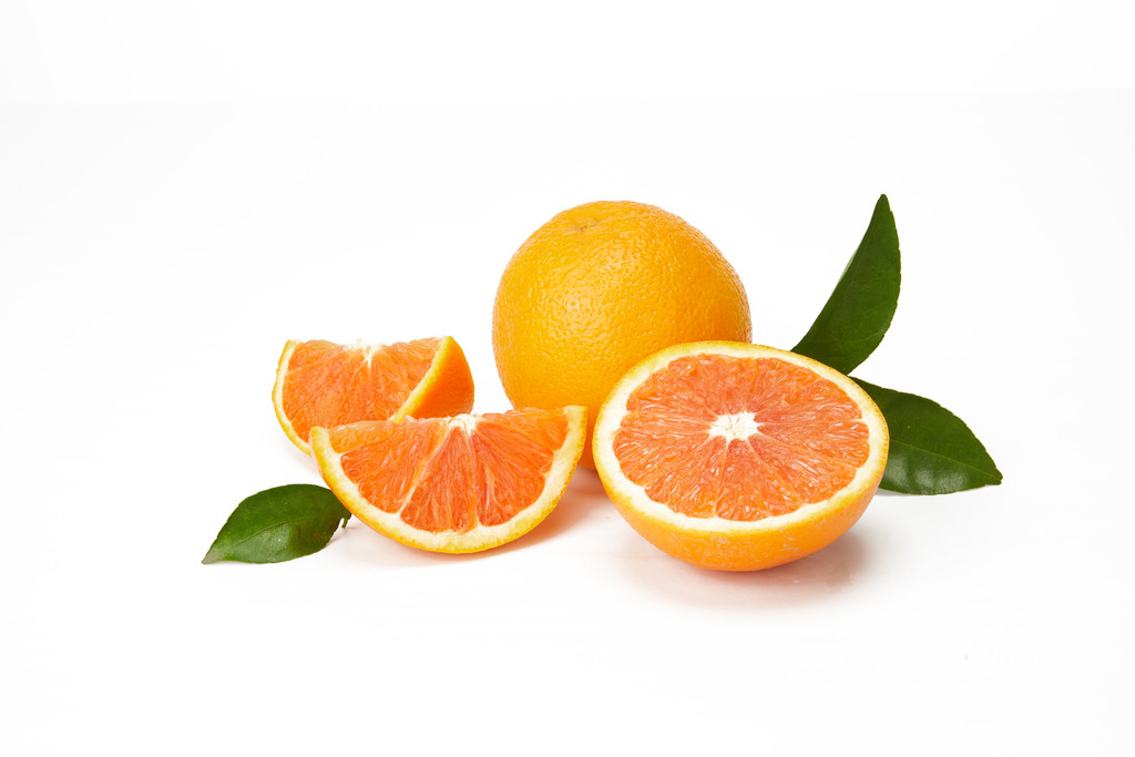 极简清新水果橙子背景图片