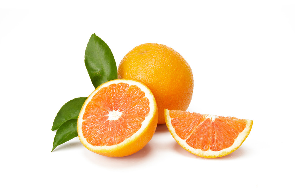 极简清新水果橙子背景图片