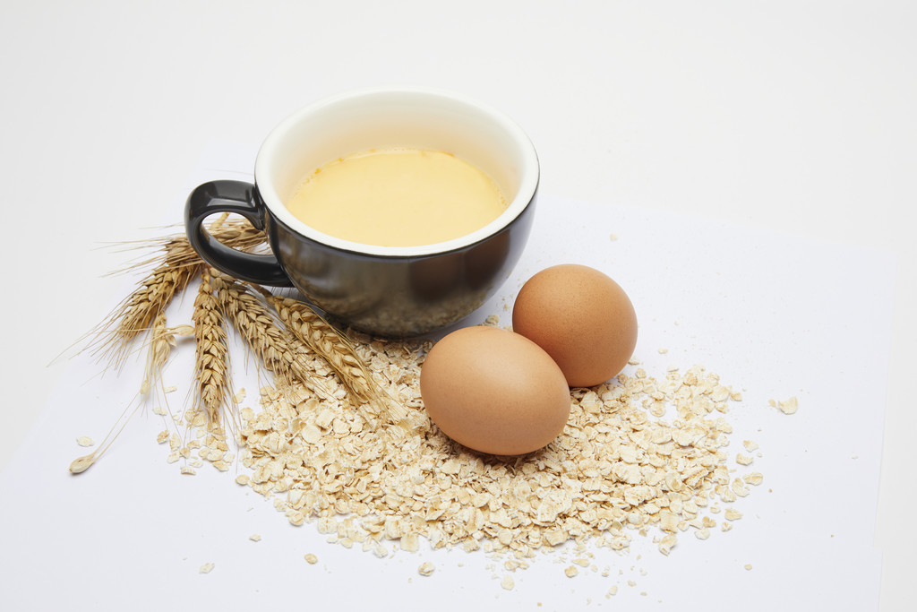 营养早餐鸡蛋背景图片