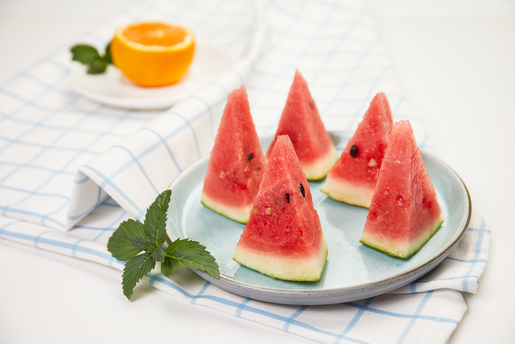 文艺小清新水果拼盘背景图片