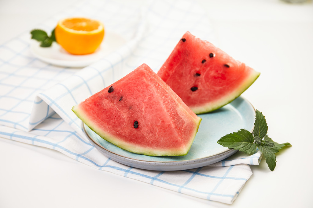 文艺小清新水果拼盘背景图片