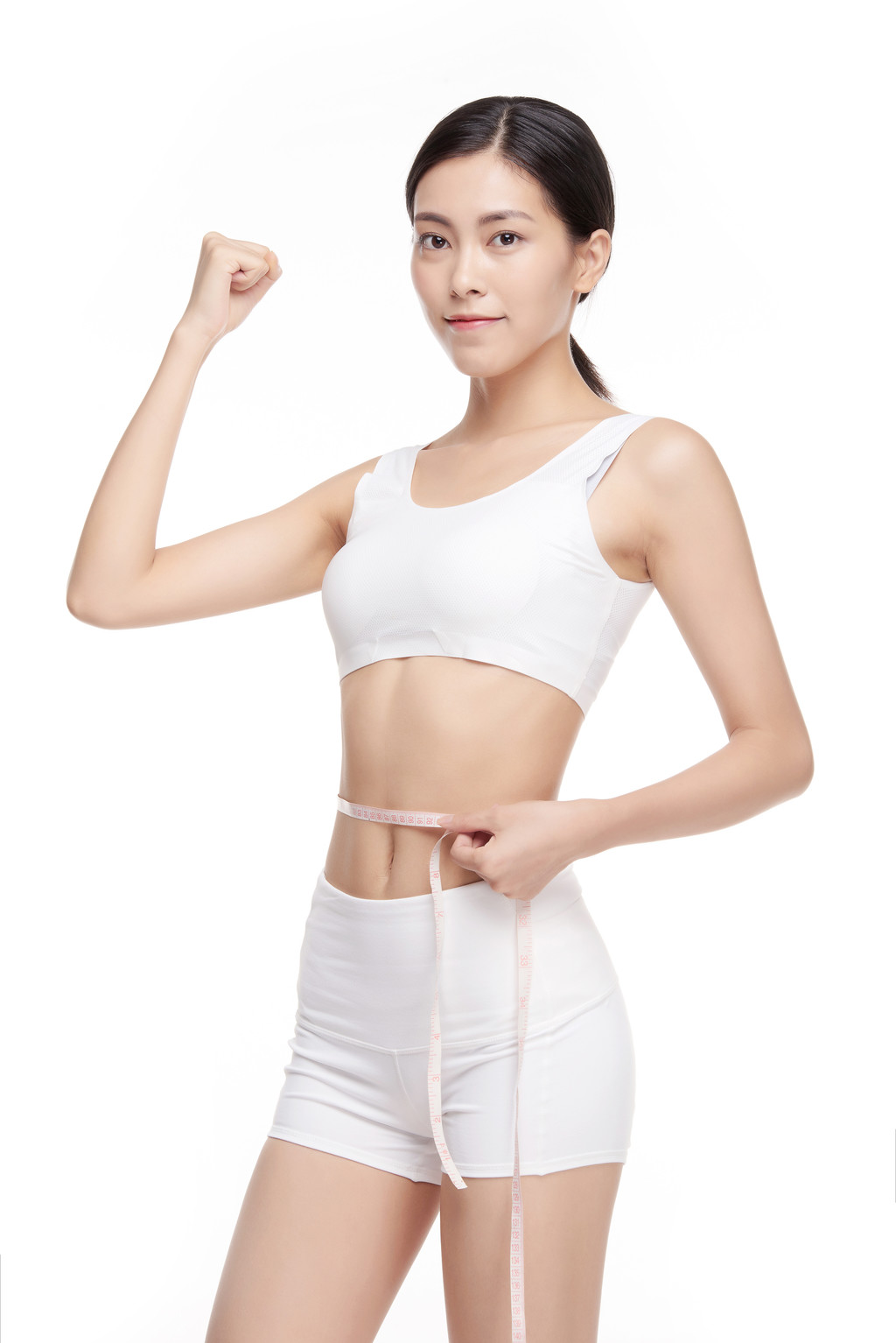 女性美容美体励志减肥背景图片