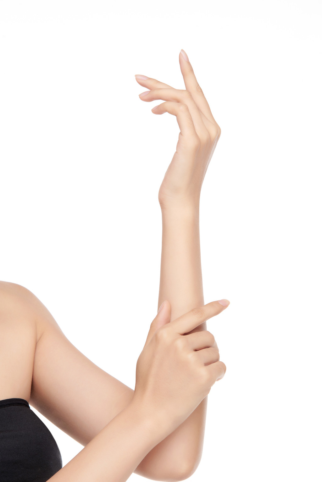 女士柔美手势手部动作背景图片