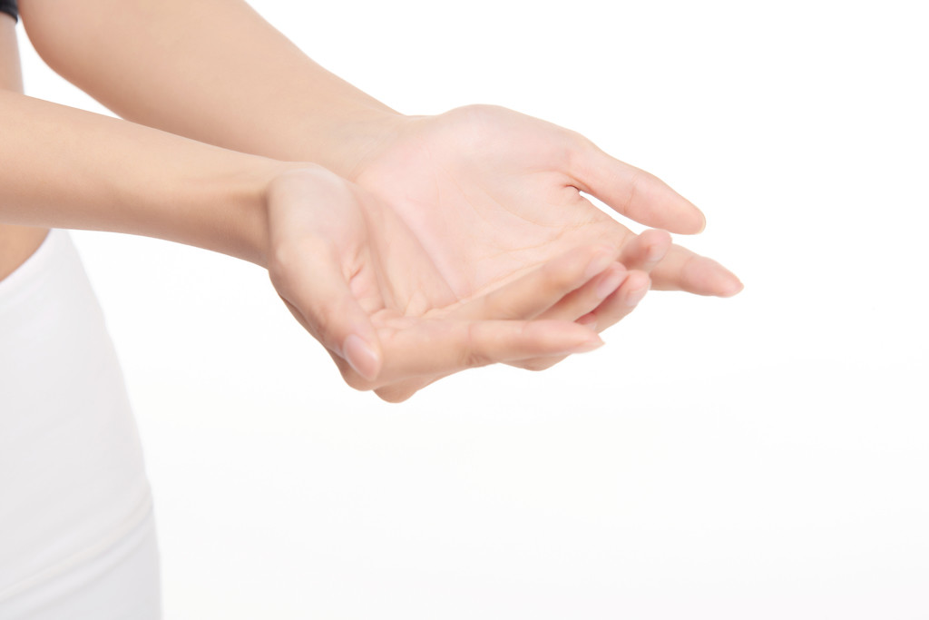 女士柔美手势手部动作背景图片