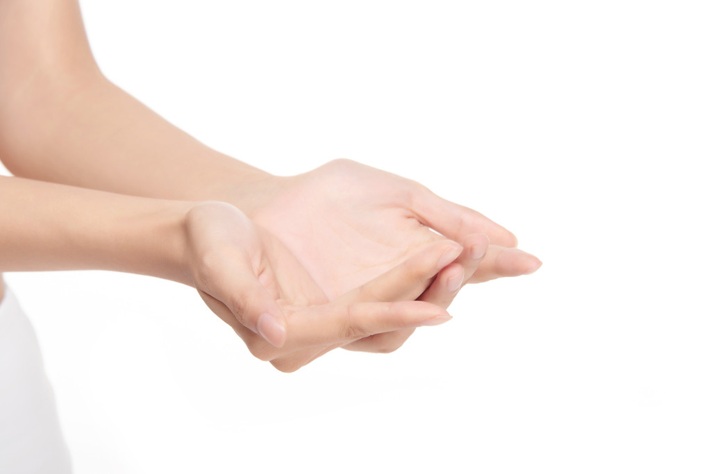 女士柔美手势手部动作背景图片