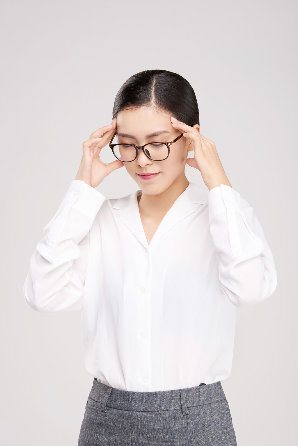 职业女性半身像背景图片