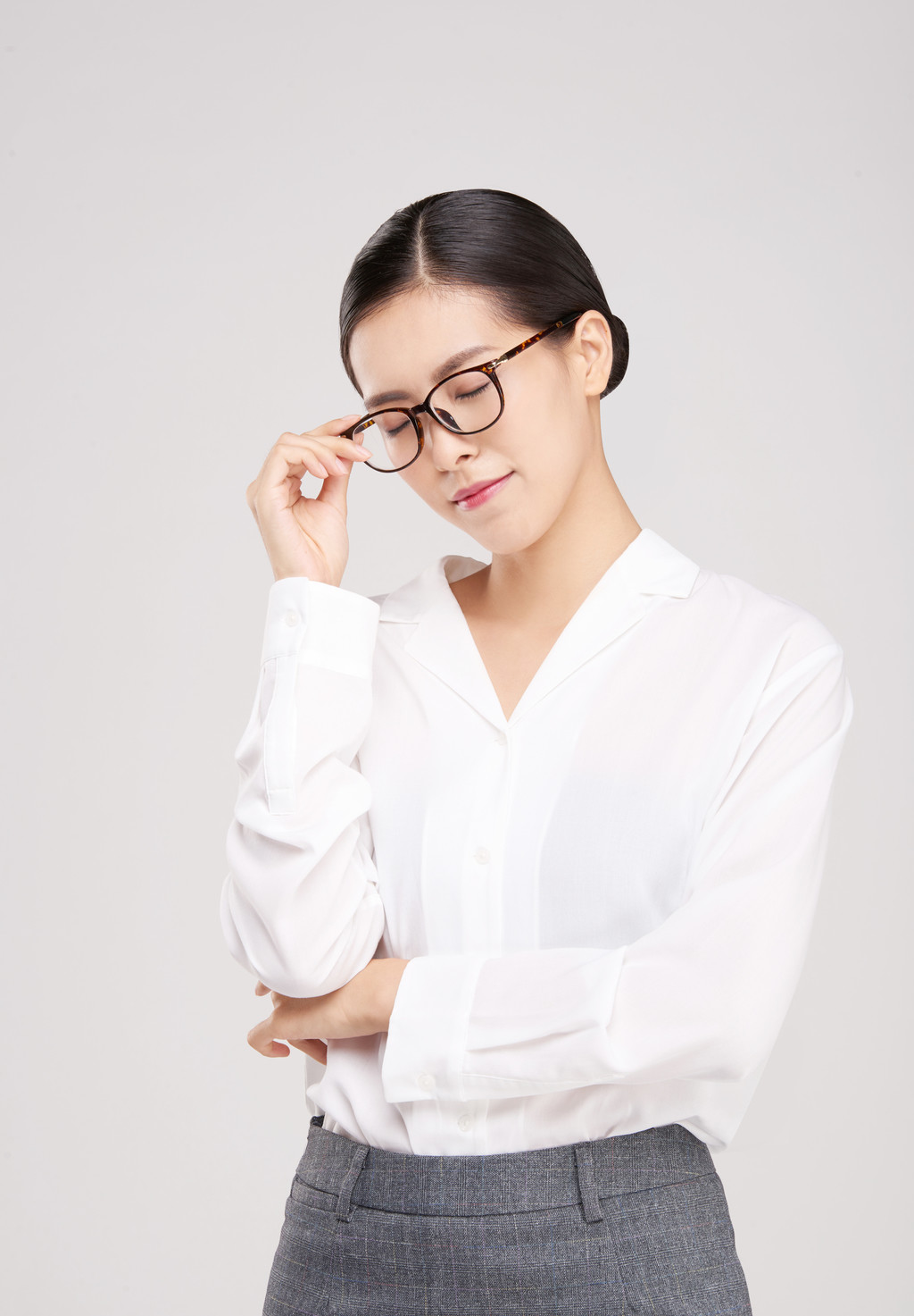 职业女性半身像背景图片