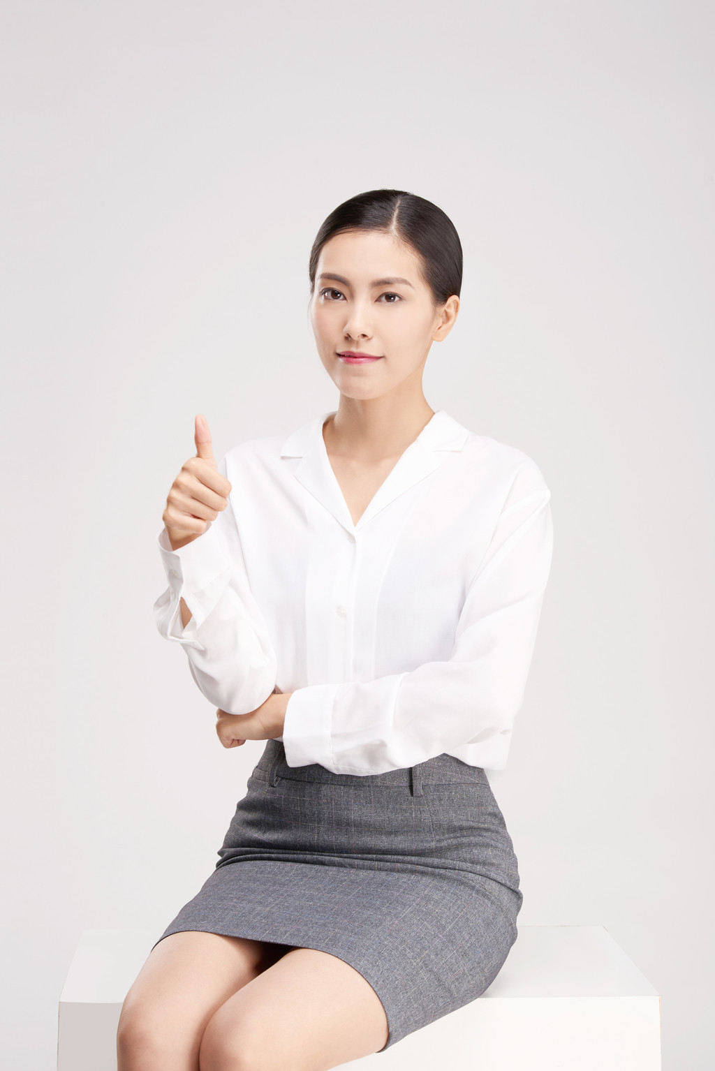 商务女性鼓励背景图片