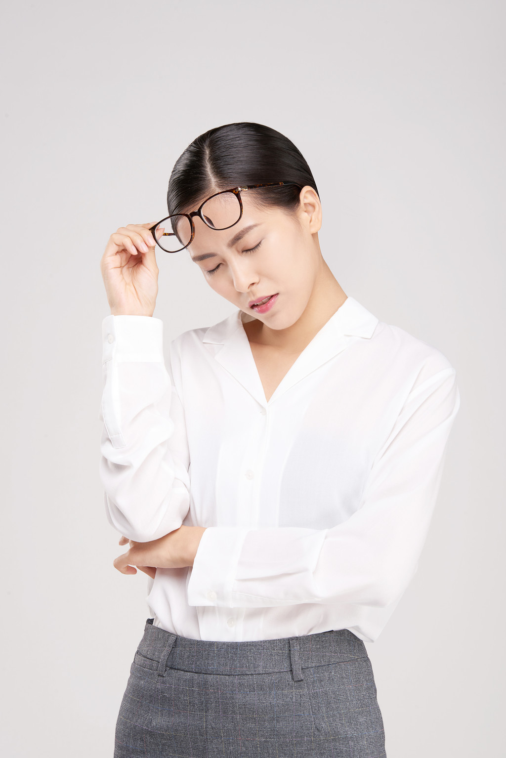 职业女性半身像背景图片