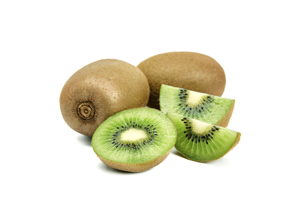 白底极简清新猕猴桃背景图片