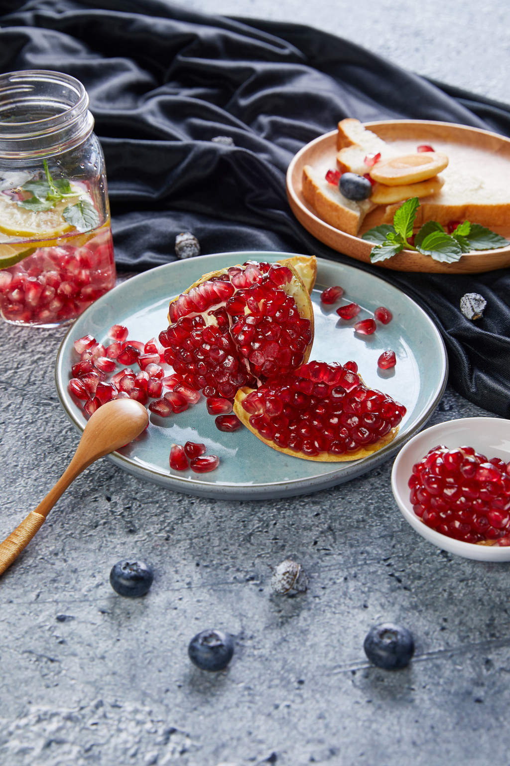 文艺清新石榴场景背景图片