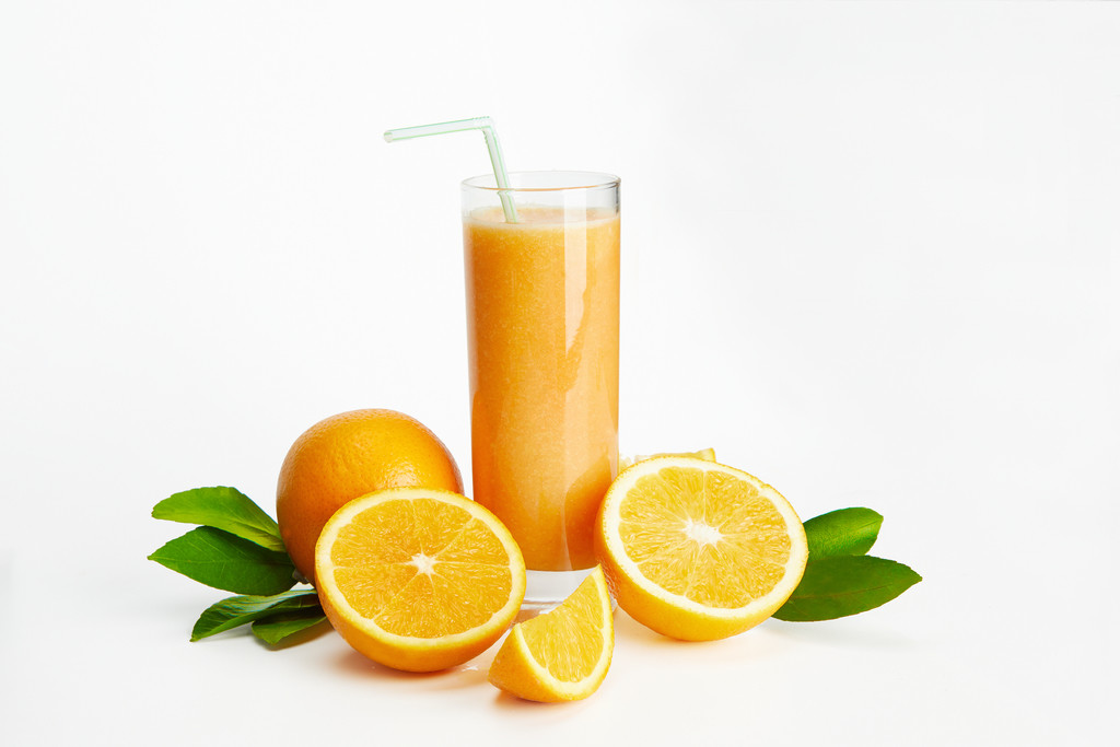 新鲜水果果汁背景图片