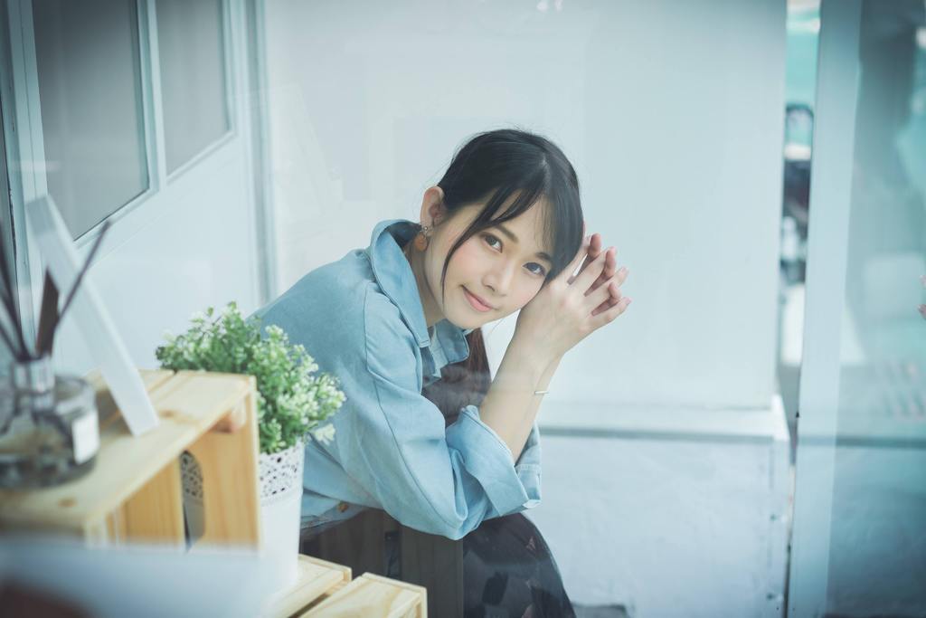 人物美女模特小清新女性背景图片