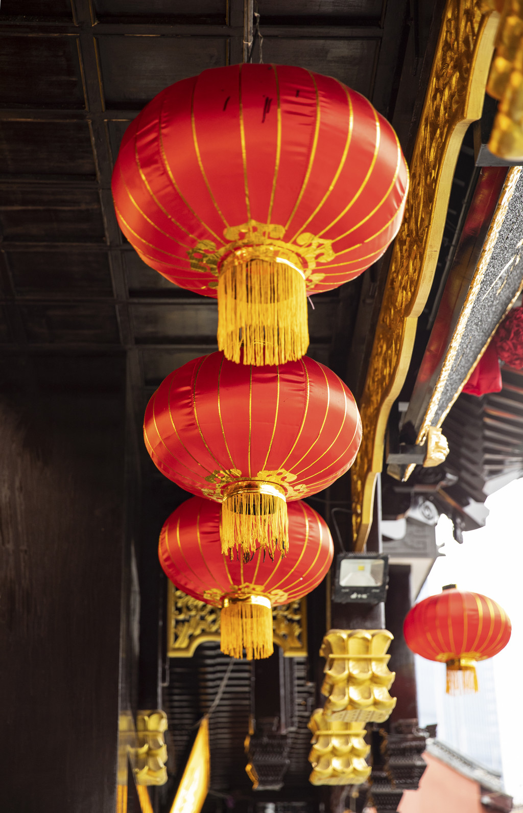 2019新年除夕元宵灯笼背景图片