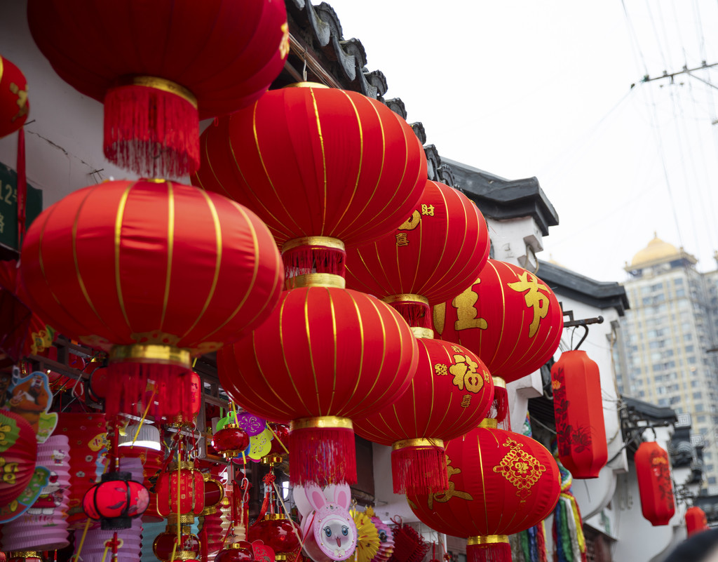 2019新年除夕元宵灯笼背景图片