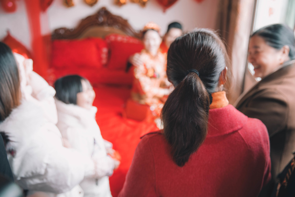 红色婚礼喜庆夫妻情侣结婚背景图片