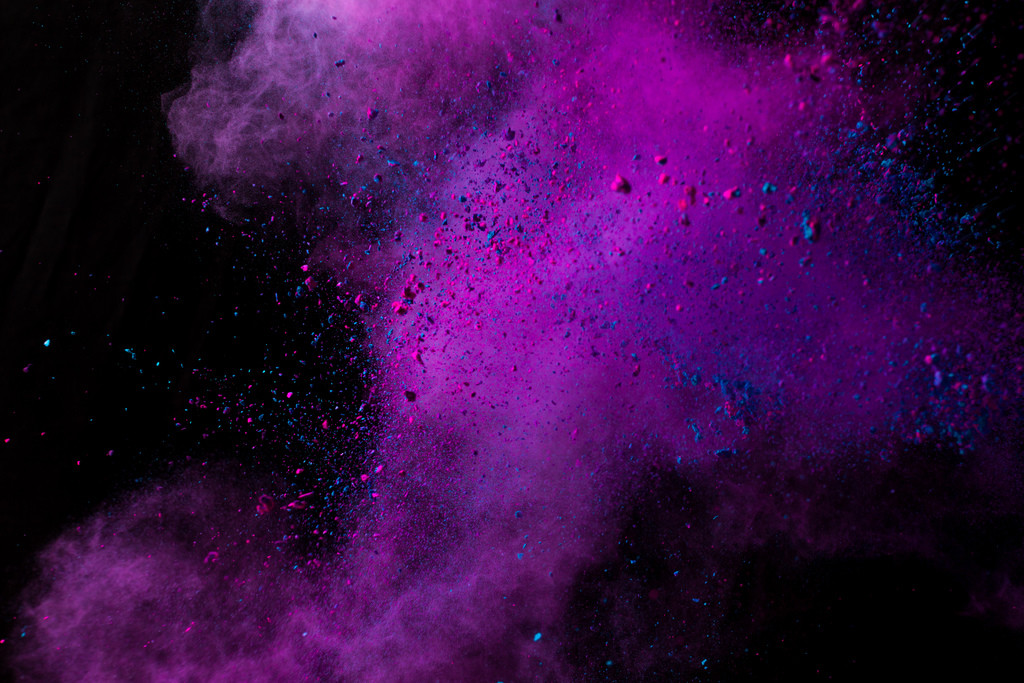 创意彩色粒子粉尘粉末爆炸图片