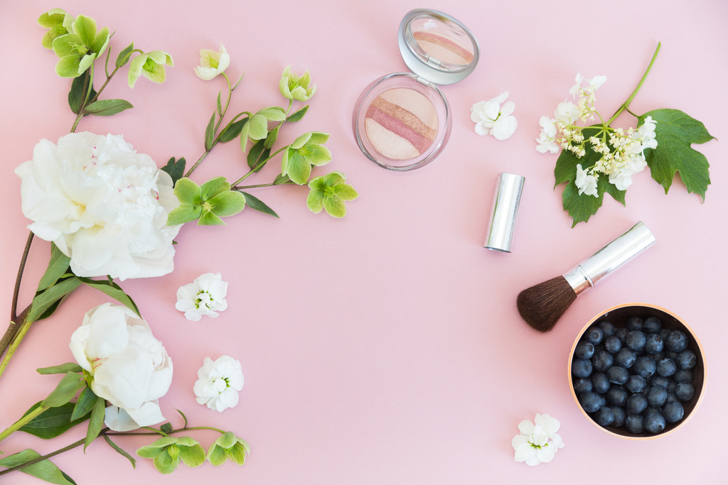 淡雅小清新简约花朵花卉妇女节图片