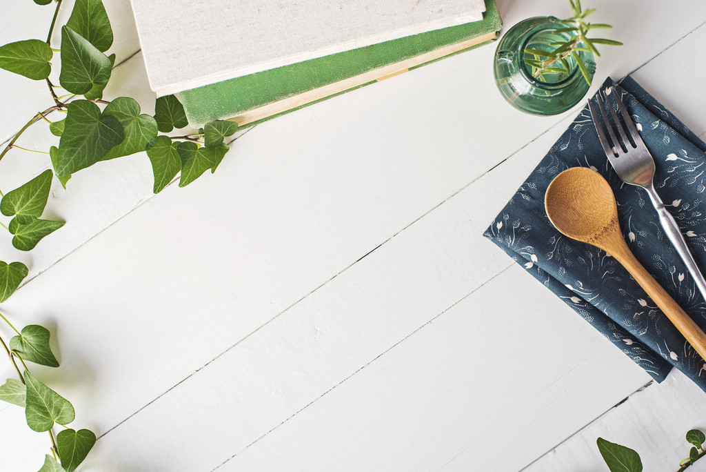 简约创意健康饮食宣传背景图片