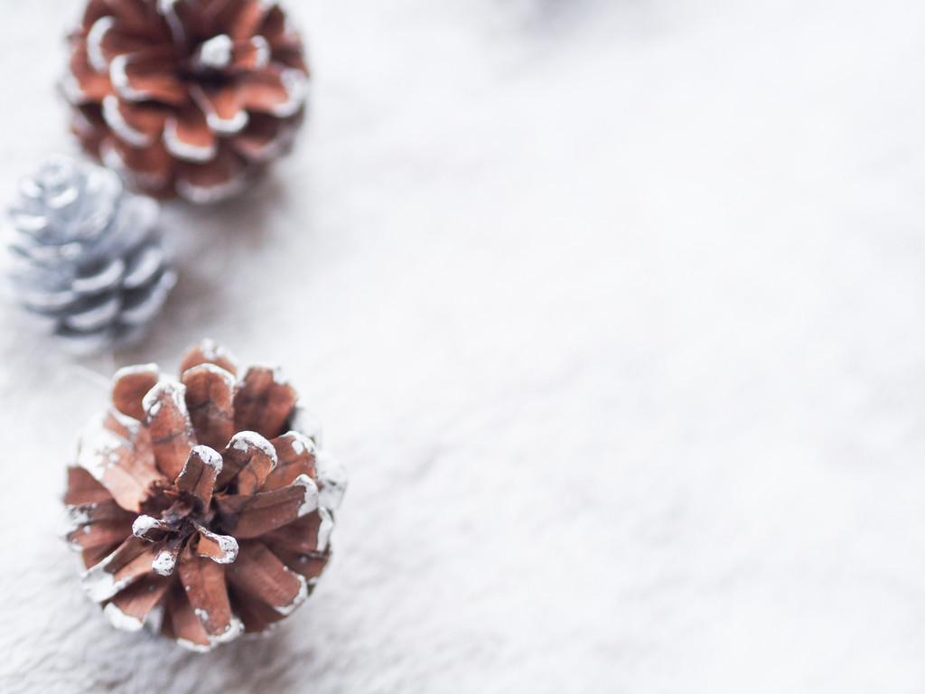 极简冬天新年圣诞节装饰背景图片