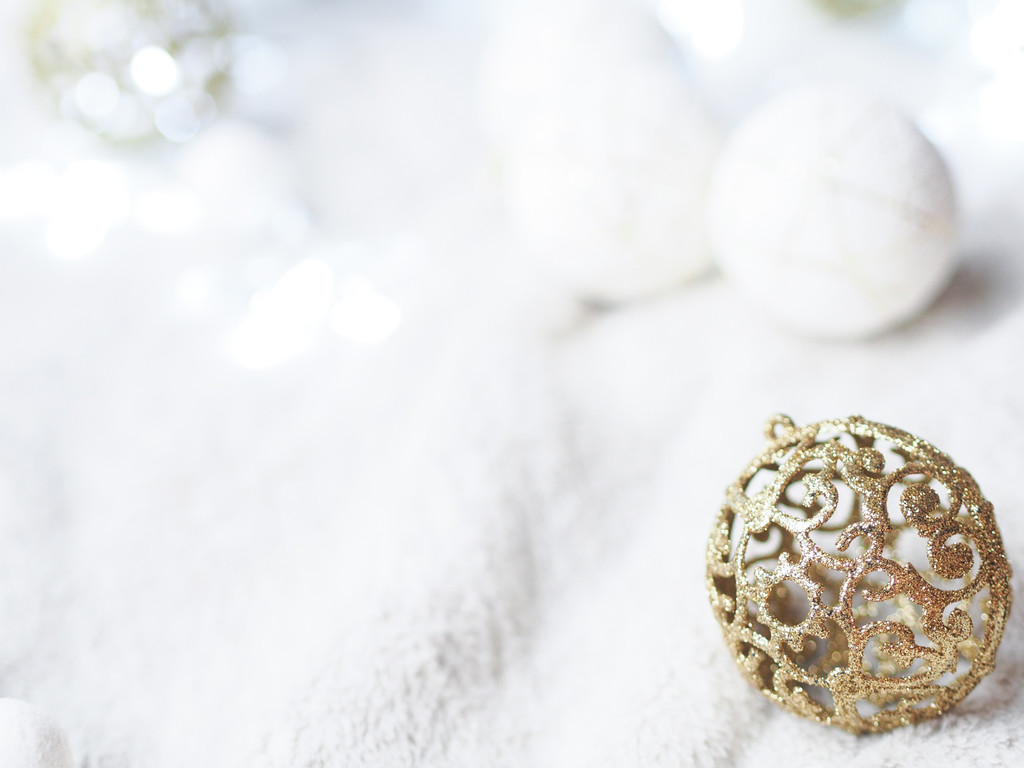 极简冬天新年圣诞节装饰背景图片