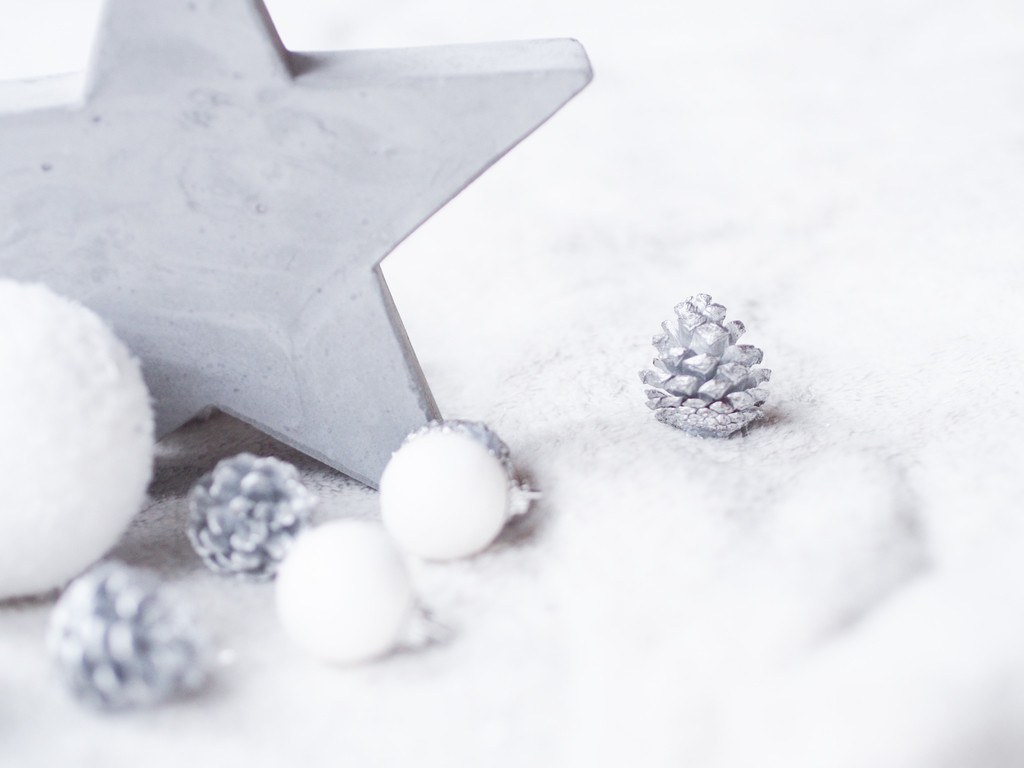 极简冬天新年圣诞节装饰背景图片