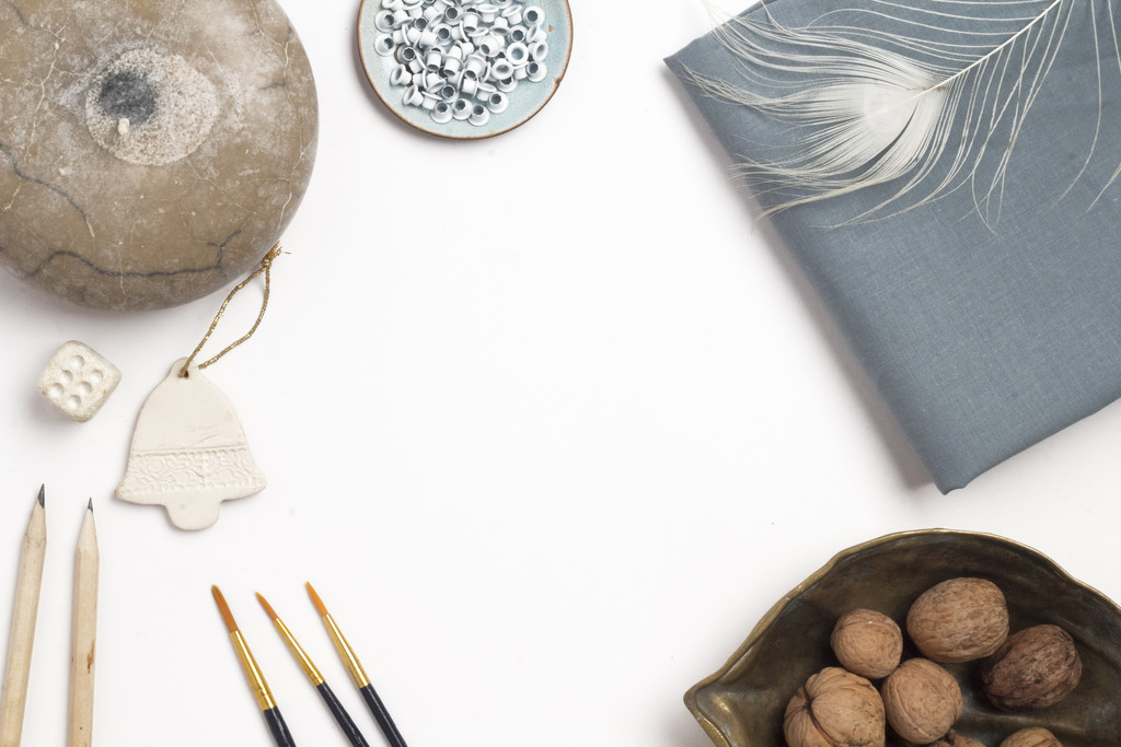 简约创意圣诞节装饰边框背景图片