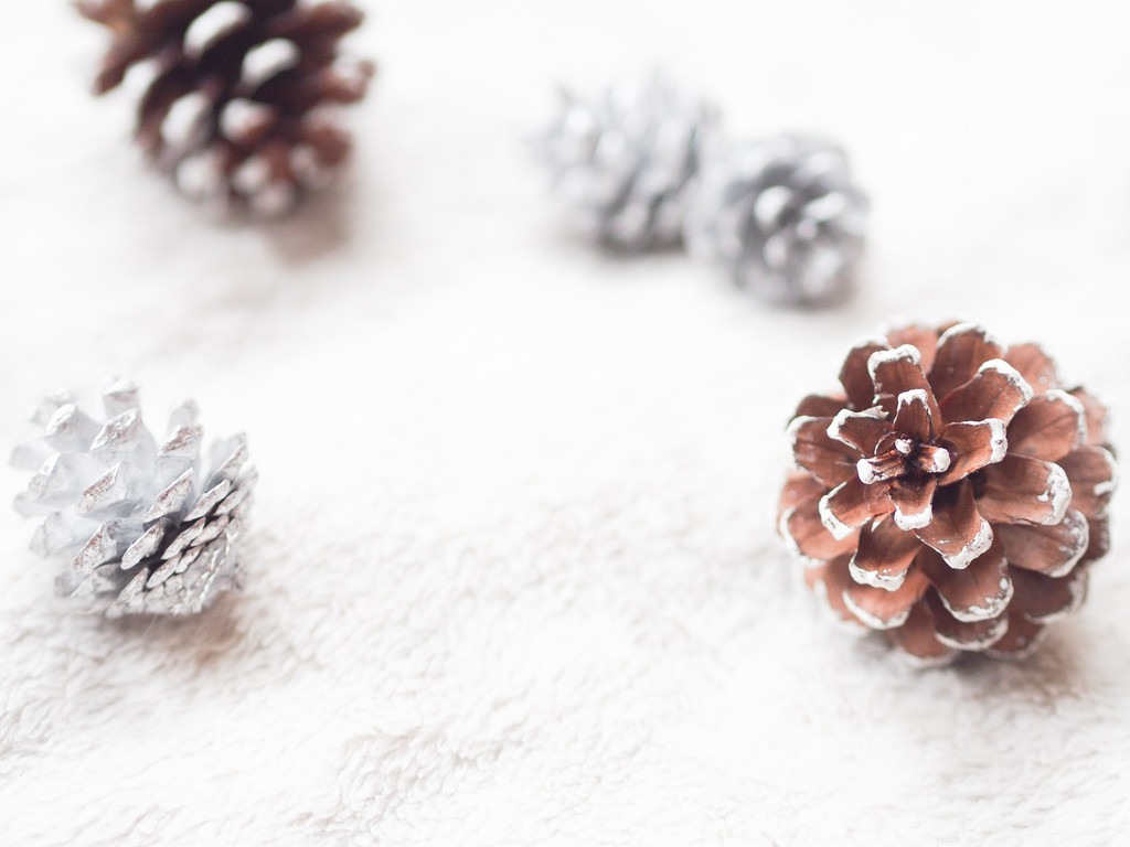 极简冬天新年圣诞节装饰背景图片