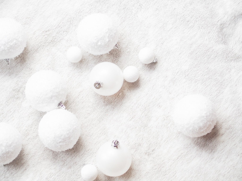 极简冬天新年圣诞节装饰背景图片