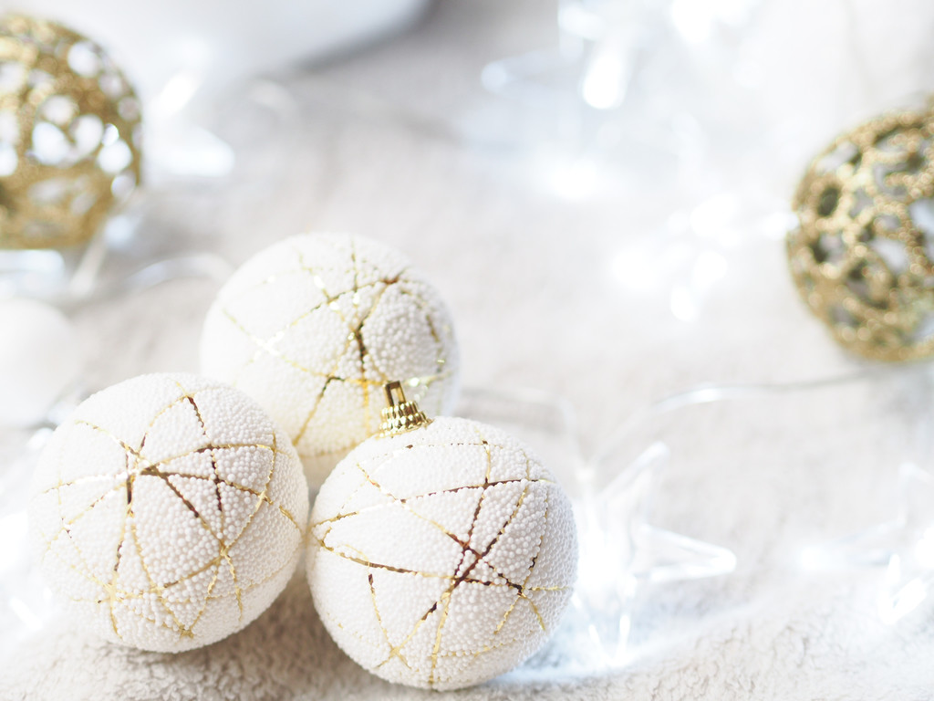 极简冬天新年圣诞节装饰背景图片