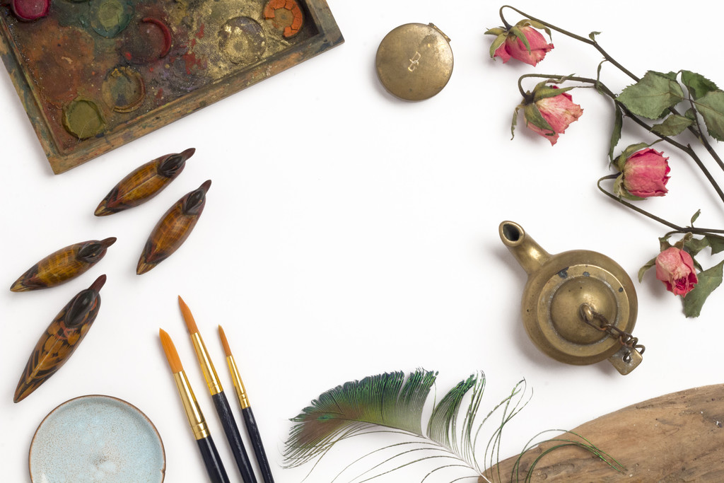 简约创意圣诞节装饰边框背景图片